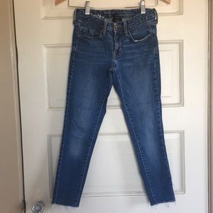 Mid-Rise Skinny Blue Jeans